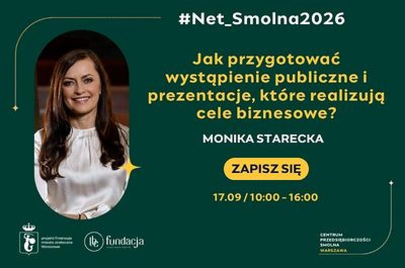#Net_Smolna2026: Jak przygotować wystąpienie publiczne i prezentacje, które realizują cele biznesowe?