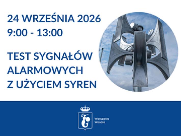 Test sygnałów alarmowych 24 września 2026 r.
