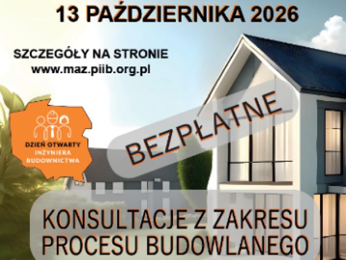 Dzień Otwarty Inżyniera Budownictwa na Ursynowie. Bezpłatne konsultacje dla mieszkańców
